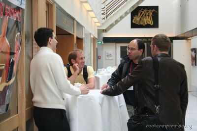 Jeff, Charl and some attendees.