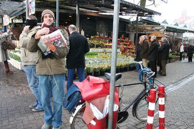 The mailman in Amsterdam.  Seriously.