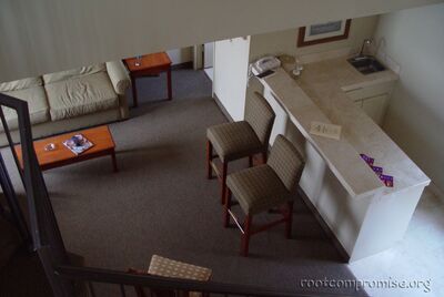 My room from the stairs.