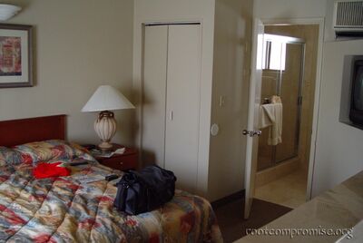 The bedroom.