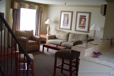 The living room.