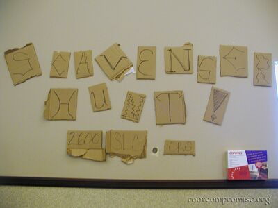 Our ghetto sign.