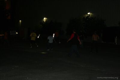 We played between the building at Ceasar's