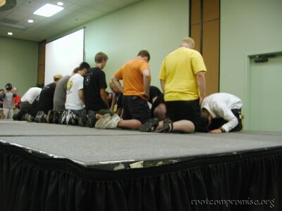 Weird ceremony.