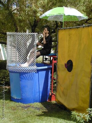 DT gets a turn in the Dunk Tank.