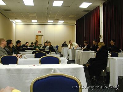 Some of the people at my BoF, "Strikeback: Future or Fantasy?"