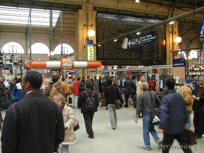 Paris Nord Train Station.