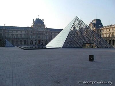 The Louvre at 7:30am; before most arrive.