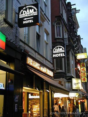 You staying at the Dam Straat Hotel?  Damn Straight!!