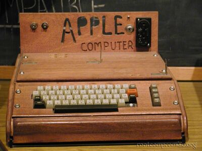 The first Apple Computer.