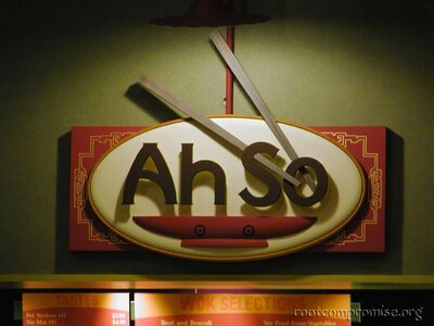 Where I ate when we arrived at Caesars Palace.