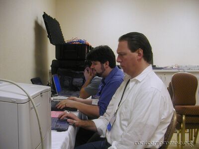 Tim Mullen, B.K. DeLong in the background.