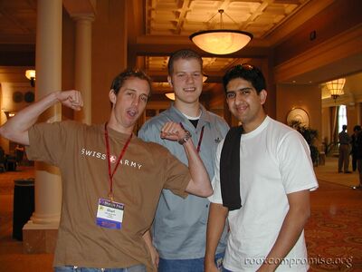 Charl VanDerWalt, Me, and Haroon Meer