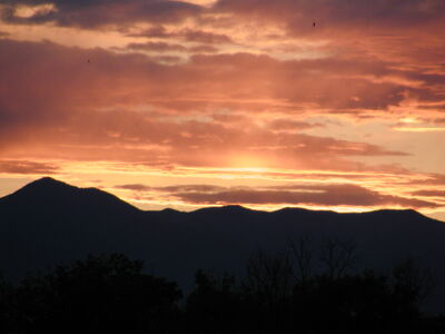 Mountain Sunset in Idaho.