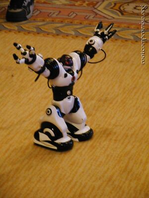 My Robosapien flexes!!