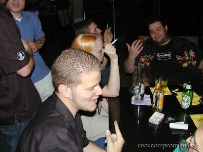 At the Shadow Bar at Caesar's Palace.