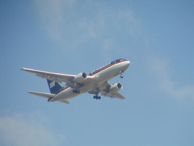 10x Zoom and Landing Aircraft, Brussels.