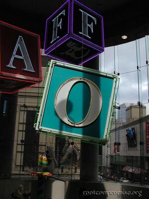 Giant FAO blocks.