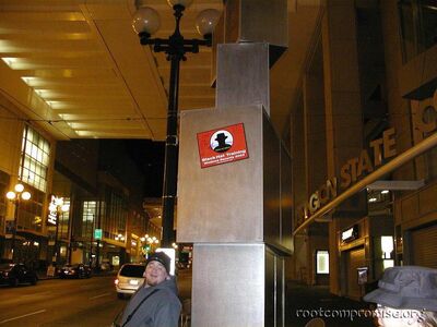 Following the BlachkHat signs to the Afterparty at CMOS'.
