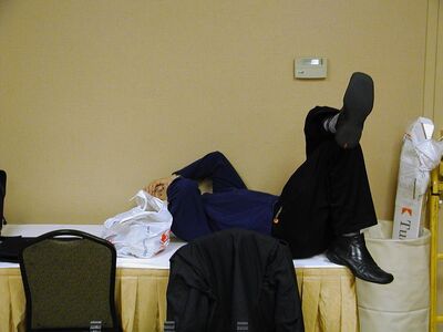 Jeff, hard at work.