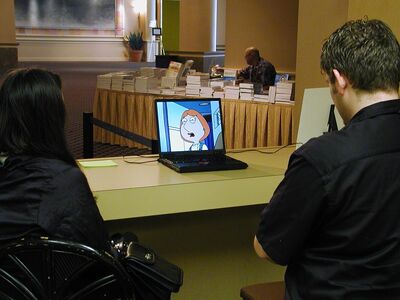 Watching Family Guy.