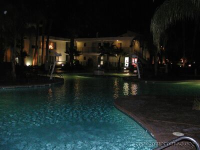 Pool 1 at Night.