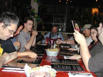 Dinner at the Pink Taco post-con.