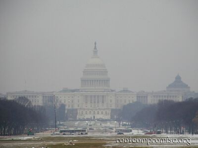 The Capitol Building.