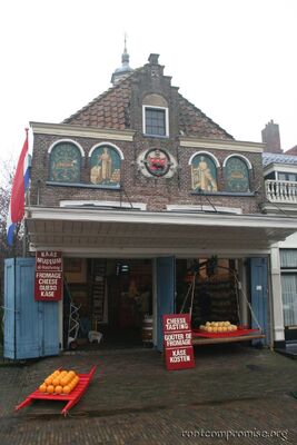 In the town of Edam, you can get some Edam cheese.