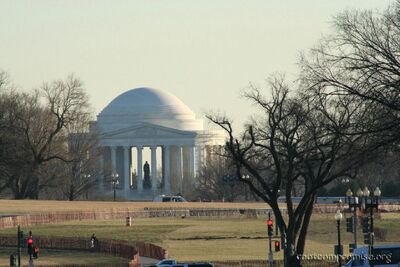 The Jefferson Memorial.