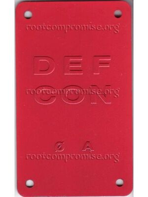 Defcon 10 Goon Badge.