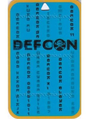 Defcon 11 Speaker Badge.