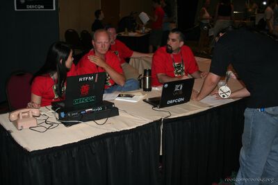 The Info booth Goons.