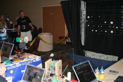 Automated target shooting robots.