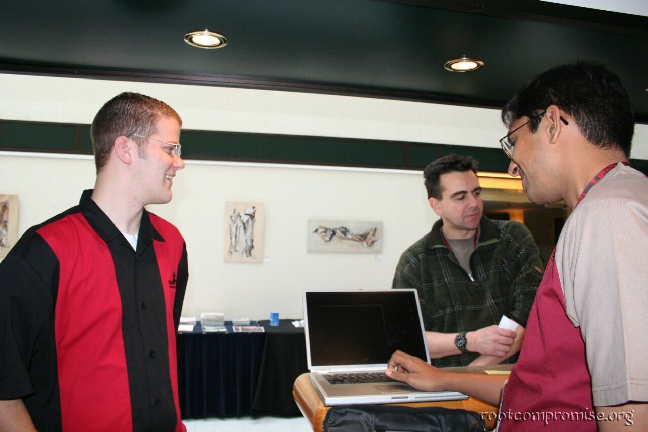 Me, Adam Laurie, and Saumil Shah.