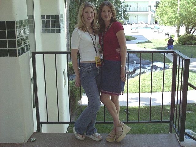 My wife's best friend(left), my wife(right).