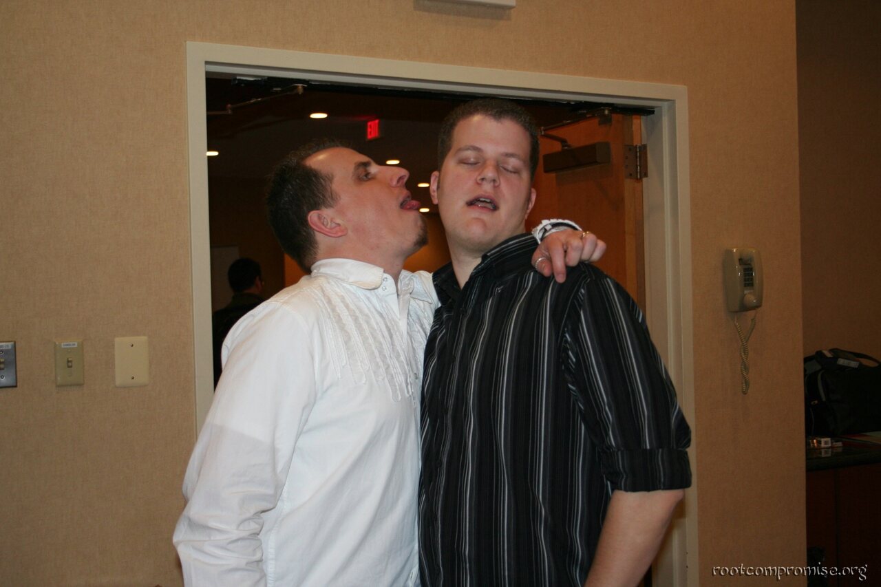Johnny Long gives Me some man love.