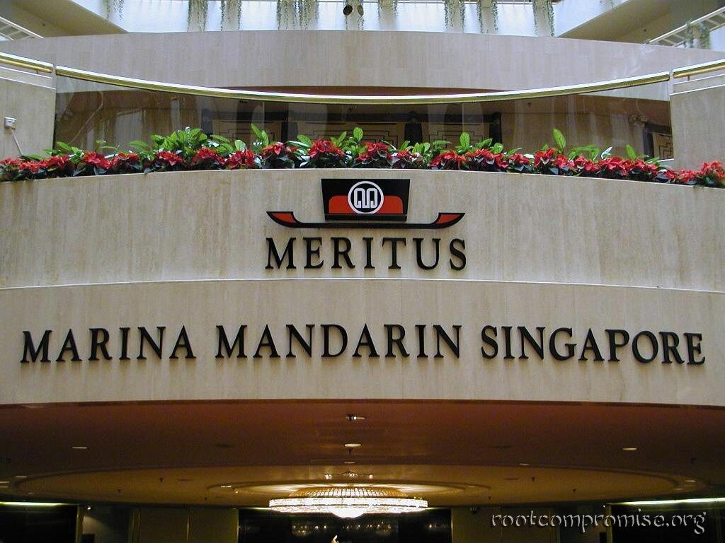 Where I laid my head, the Marina Mandarin hotel.