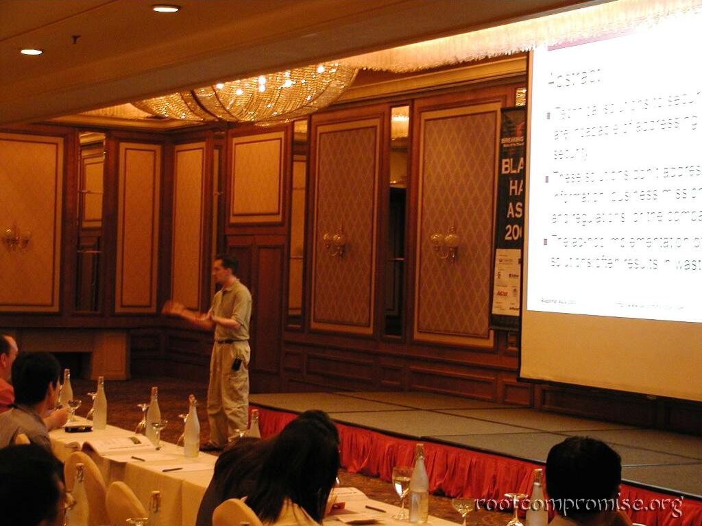 Russ Roger's session.  Addressing Complete Security to Save Money