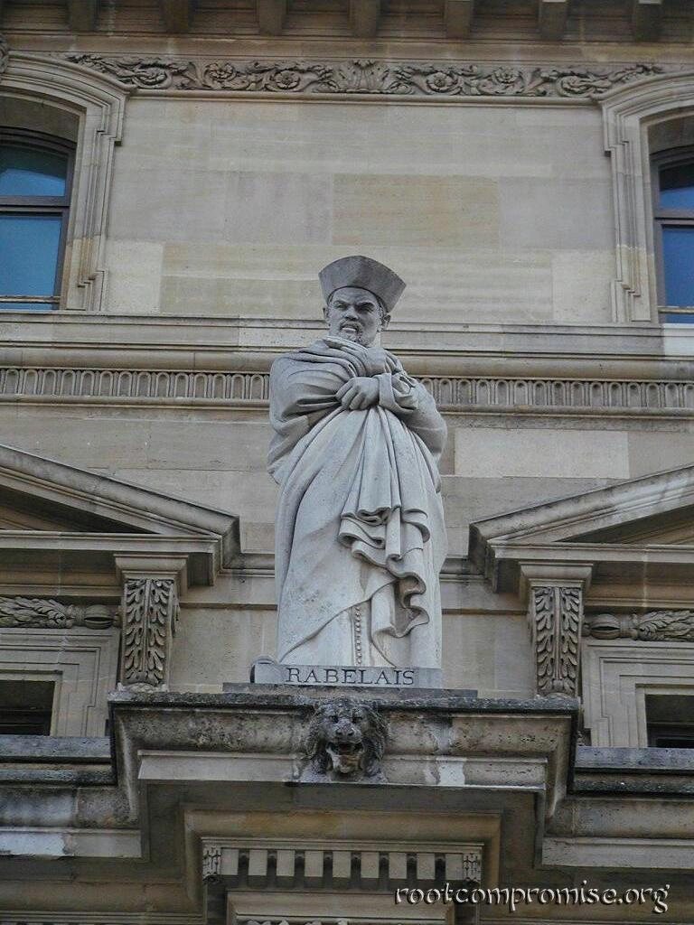 This statue was our favoriteon the outside of the Louvre; it looks like it's watching you.