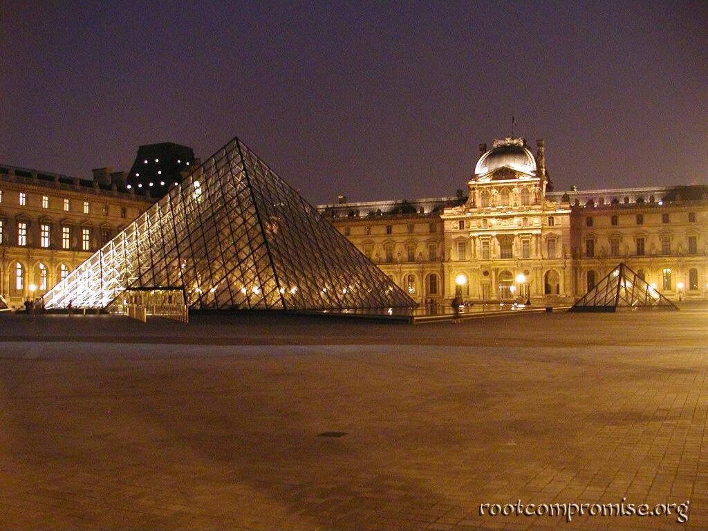 The Louvre at Night.