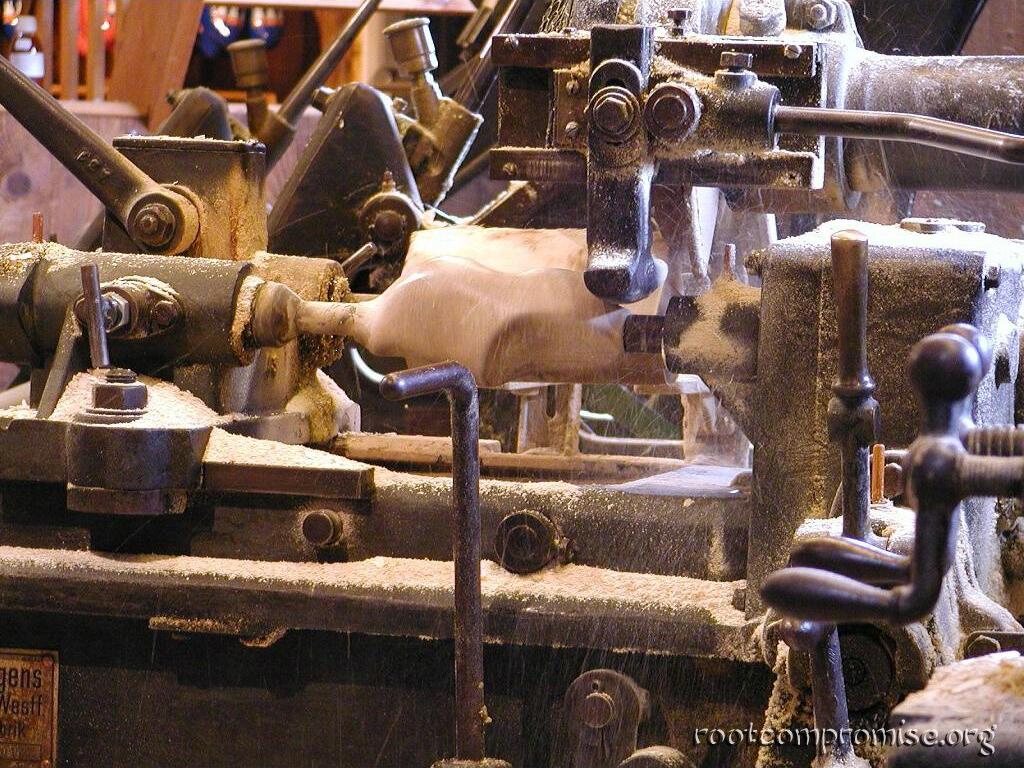 Making some shoes.