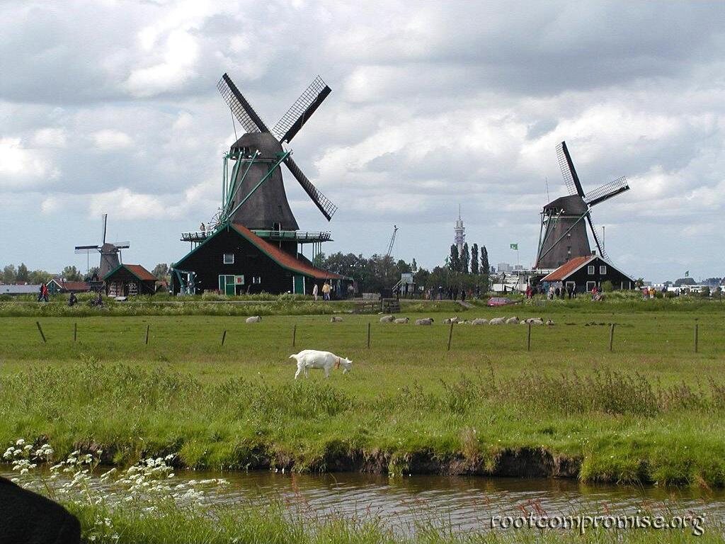 Old School Dutch Windmills.
