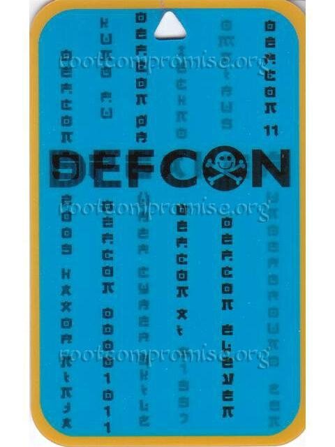 Defcon 11 Speaker Badge.